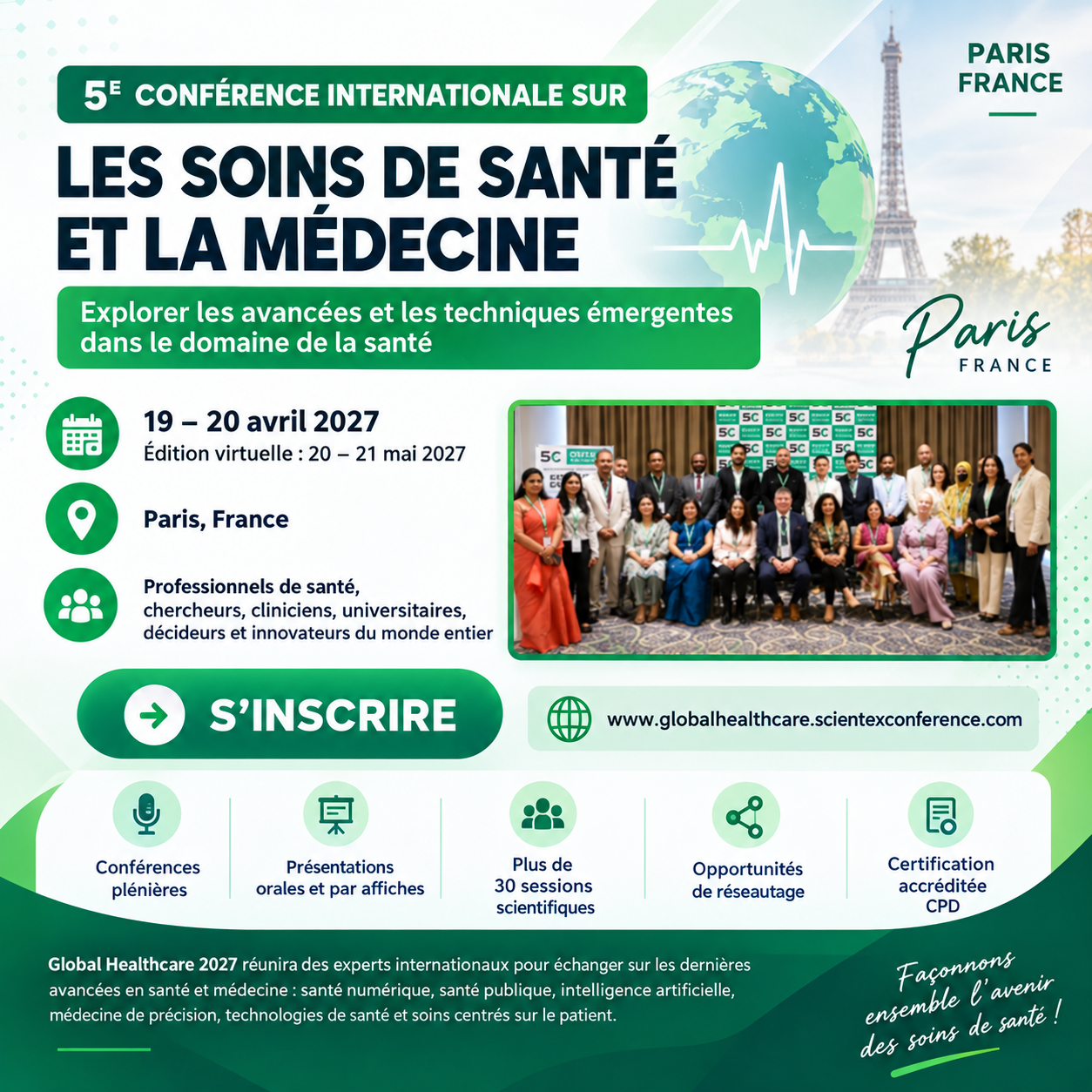 5ᵉ Conférence internationale sur les soins de santé et la médecine – Global Healthcare 2027
